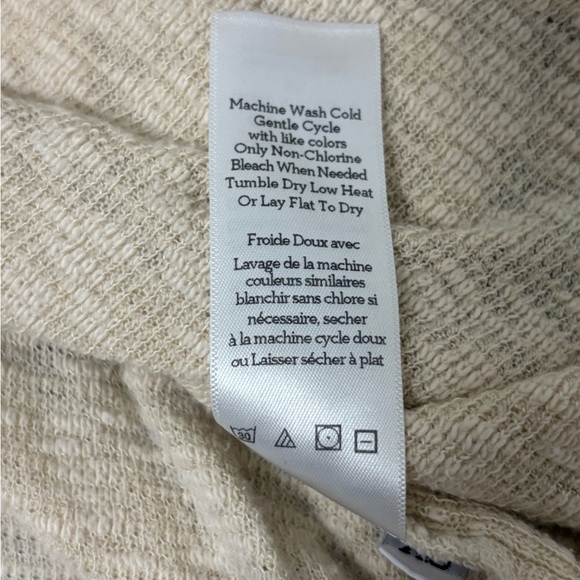 Anthropologie Left of Center knit Swing top Cream size x small - Picture 7 of 8